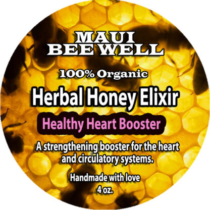 Organic Heart Booster Tea - Herbal Honey Elixir